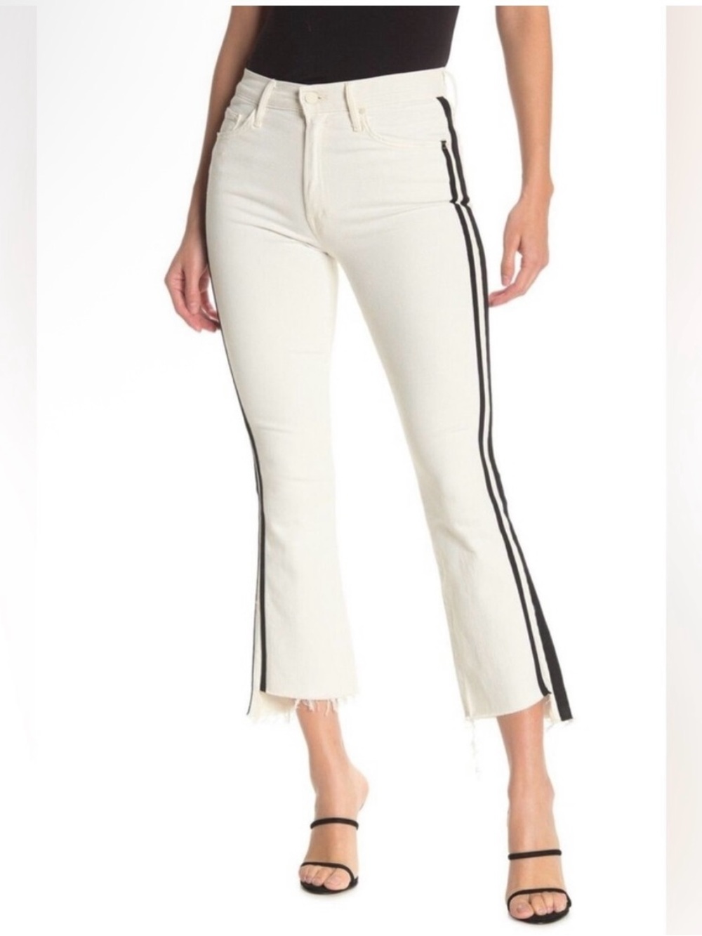 MOTHER - Insider Crop Step Fray Whipping the Racer Jean
